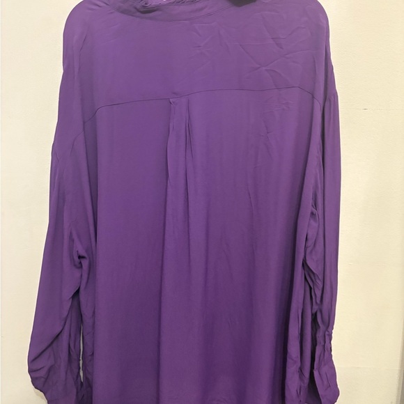 Zara Purple Ruffle Blouse - Picture 4 of 6